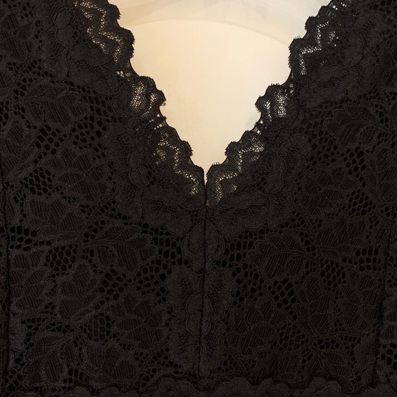 COPY - INC International Concepts Lace Black Sleeveless Top - Picture 3 of 7